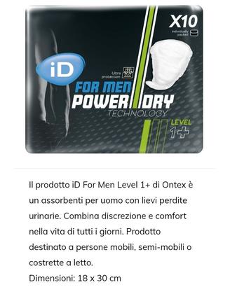 Assorbente uomo 16 conf. da 10pcz.