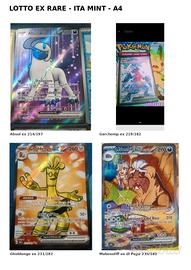 💥4 CARTE POKÉMON MITICHE 