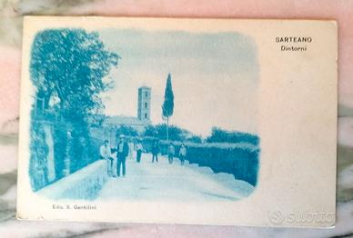 SARTEANO TORRE CAMPANARIA CARTOLINA 1910 ca.
