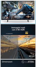 SONY BRAVIA KD- 50X75WL  4K HDR , Google TV