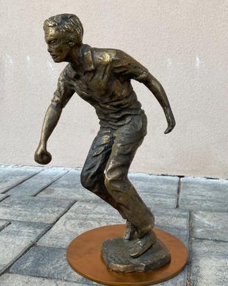 Scultura Bocce Bronzo Tuttoboc Dep.