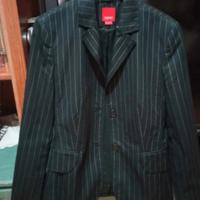 Giacca in gessato nero ,"ESPRIT".  Tg. S