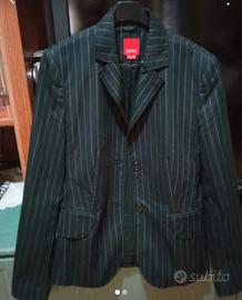 Giacca in gessato nero ,"ESPRIT".  Tg. S