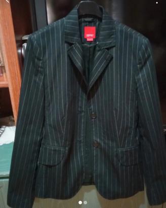 Giacca in gessato nero ,"ESPRIT".  Tg. S
