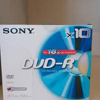 SONY DVD x10 SONY DVD-R 4.7GB NUOVO 4.7GB 120 MIN 