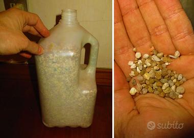 5 Lt di sabbia grossa, quarzo inerte, per piante