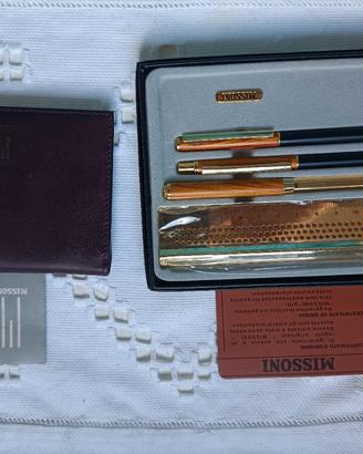 Portafoglio e kit scrivania Missoni certificato