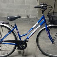 bici Esperia 28 donna blu