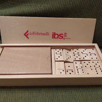 Set 2 Giochi in Legno Carte Poker Domino