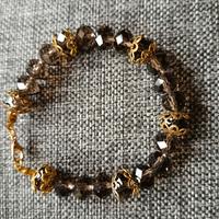 bracciali in argento indiano e perle di vetro 