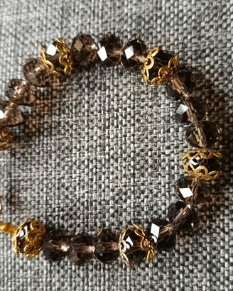 bracciali in argento indiano e perle di vetro 