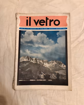 Rivista Il vetro n 5/6 maggio/giugno 1943