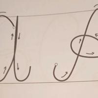 Alfabeto per scritte in tricotin