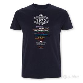 T-shirt XS S M L XL nuova 100% cot biologico *1970