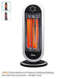 Stufa elettrica a carbonio