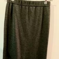 gonna taglio dritto grigia