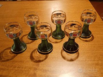 Set 6 Calici Vino Vintage Römer / Roemer