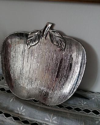 Piatto In ceramica e rivestimento silver