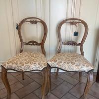 Coppia sedie stile liberty