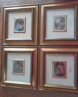 4 quadri quattro  stagioni comprati in oreficeria 
