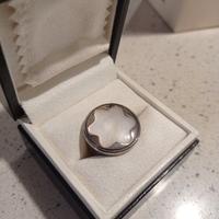 Anello Montblanc argento madreperla mai indossato