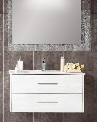 Mobile da bagno 90cm bianco frassinato