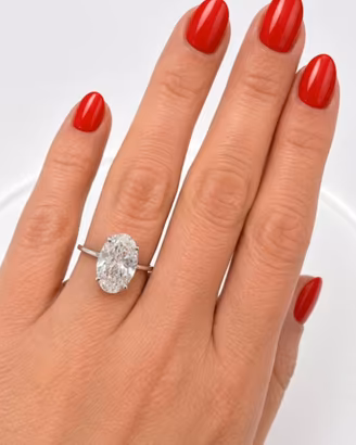 Anello Diamante 3,05 ct F VS2 – Oro Bianco – IGI