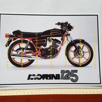 MOTO MORINI 125 H 1980 depliant originale brochure
