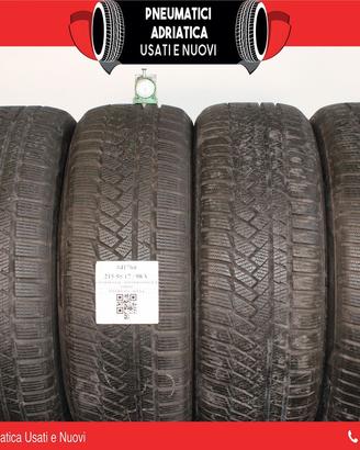 4 Gomme 215 55 R 17 Continental al 91% SPED GRATIS