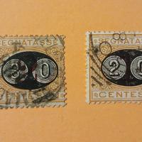 Regno 1890 - 2 segnatasse usate