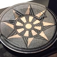 Grande piatto in ceramica di design da 45 cm