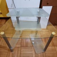 scrivania cristallo 100 x 65 - maxi saldi