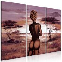 Quadro con una donna Africana Nuda ARREDALACASA