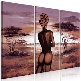 Quadro con una donna Africana Nuda ARREDALACASA