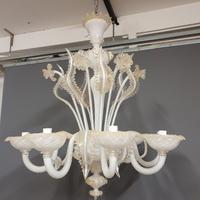 lampadario in vetro di murano a 8 punti luce 