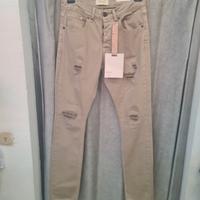 jeans displaj rotto sabbia 44