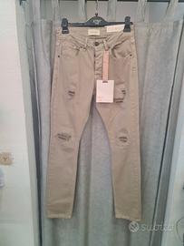 jeans displaj rotto sabbia 44