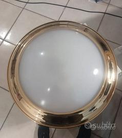 Applique GRANDE in vetro con cornice dorata