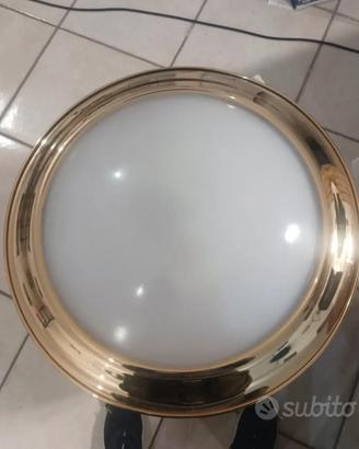 Applique GRANDE in vetro con cornice dorata