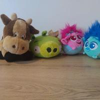 pupazzi peluche poppy branch angry birds mucca