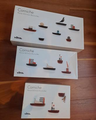 Set di 3 Mensole "Corniches" colore bianco NUOVE