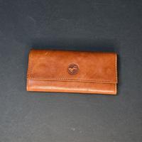 Portachiavi in pelle/cuoio con 8 ganci metallici