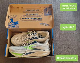 scarpe Brooks Ghost 17 tg. 44,5 col. grigio *NEW