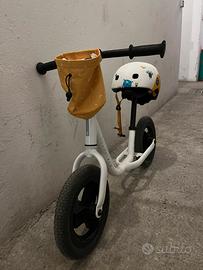 Bici senza pedali + casco - bambino bambina