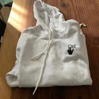 OFF WHITe Felpa oversize in cotone con cappuccio,