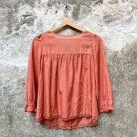 Blusa Patrizia Pepe in cotone e seta color salmone
