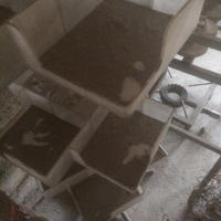 Porta oggetti girevole da lavoro con piedistallo