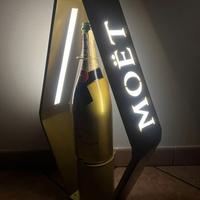 Espositore luminoso champagne MOET & CANDON