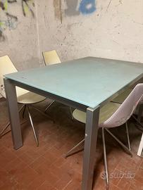 Tavolo allungabile calligaris con 4 sedie