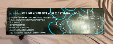 Staffa da soffitto tv